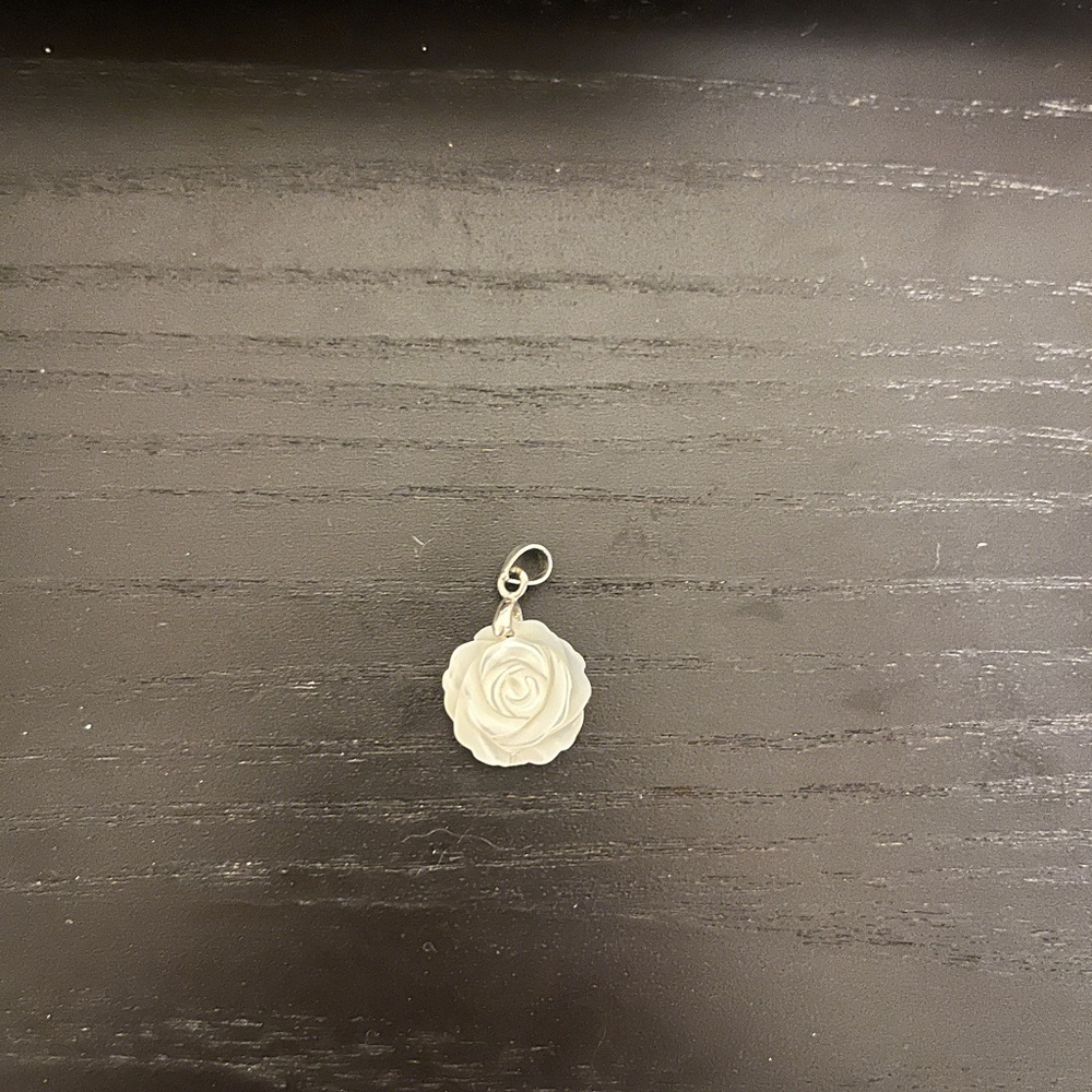 Mother of Pearl Rose Pendant